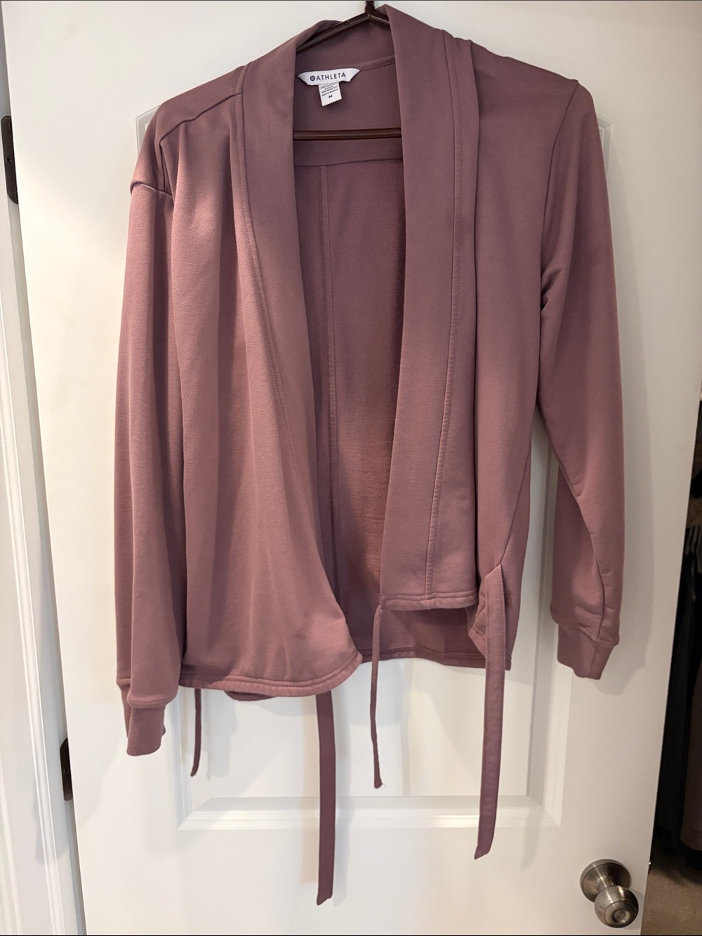 Athleta Dusty Mauve Wrap-Style Jacket